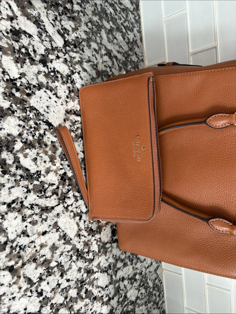 kate spade pebbled leather